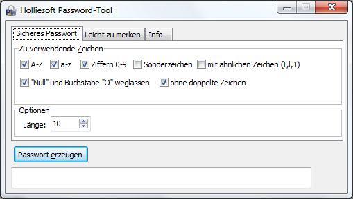 Holliesoft Passwort-Tool
